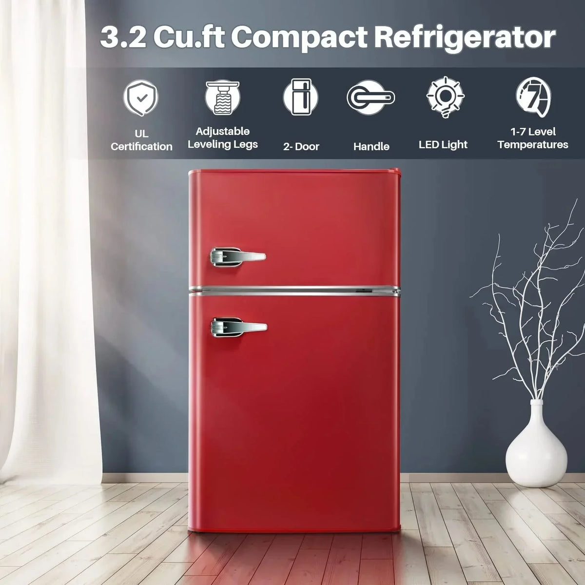 Compact Refrigerator with Freezer F6893