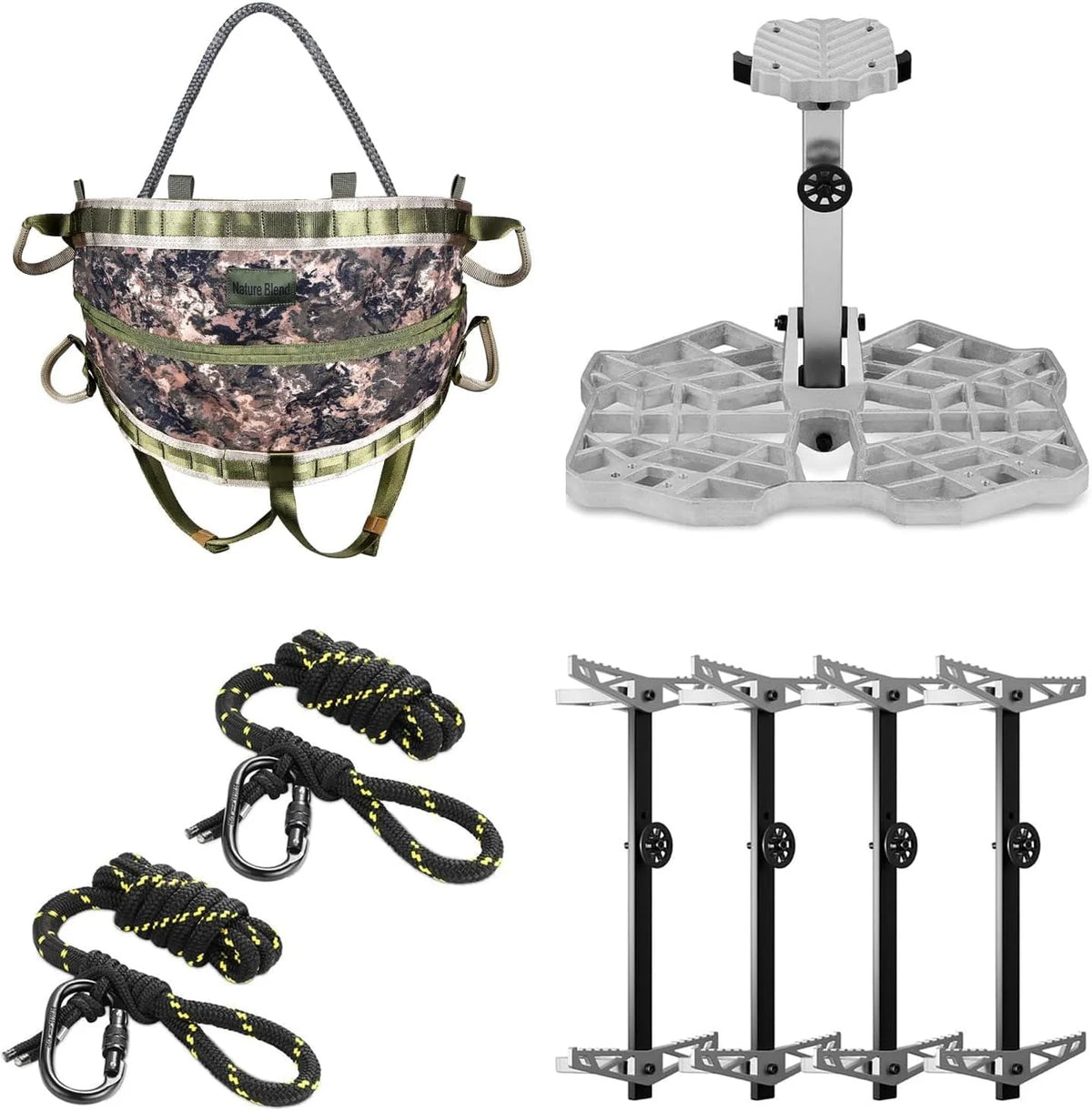 UIIHUNT Tree Saddle Hunting Kit, Platform, Saddle, Climbing Gear