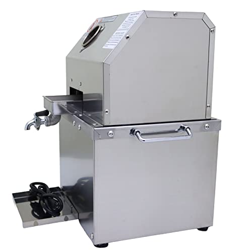 LGXEnzhuo 110V Electric Sugar Cane Press Juicer Machine, 800W Stainless Steel Desktop Sugarcane Juicing Crusher Extractor, with 3 Rollers for Home and Commercial: Home & Kitchen