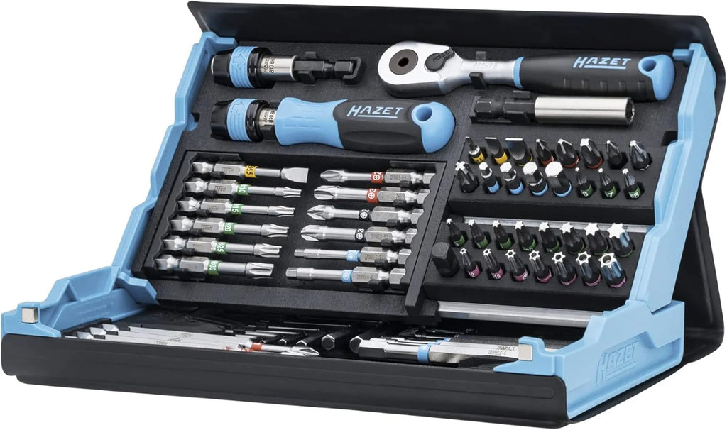 Smart Tool Kit 2200SC-31 I 73-piece set, drive: hexagon 6.3 (1/4 inch), capable of accommodating the maximum number of tools in the smallest space for optimal overview, foldable tool kit