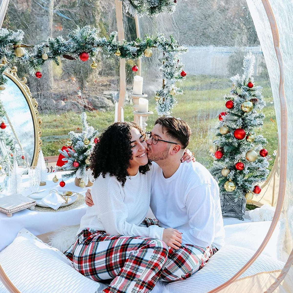 Bubble Tent Pop Up Gazebo, 8-10 Person Igloo Dome Garden Patio Canopy Shelter