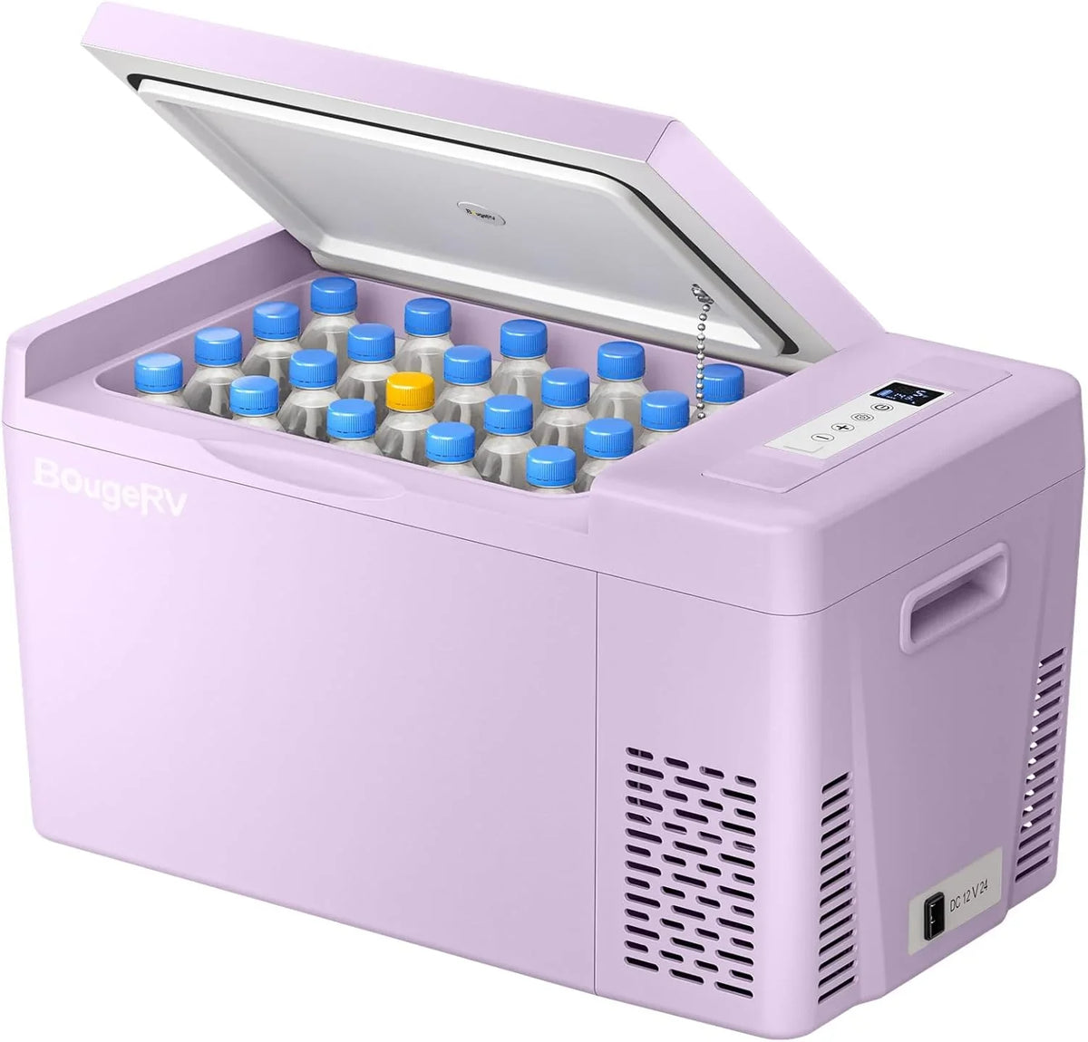 BougeRV 12 Volt Refrigerator 12V Car Fridge 23 Quart Portable Freezer Compressor Cooler 12/24V DC 110~240 Volt AC for Truck Van RV Camper SUV Travel Camping Road Trips Tailgating -7��~50��