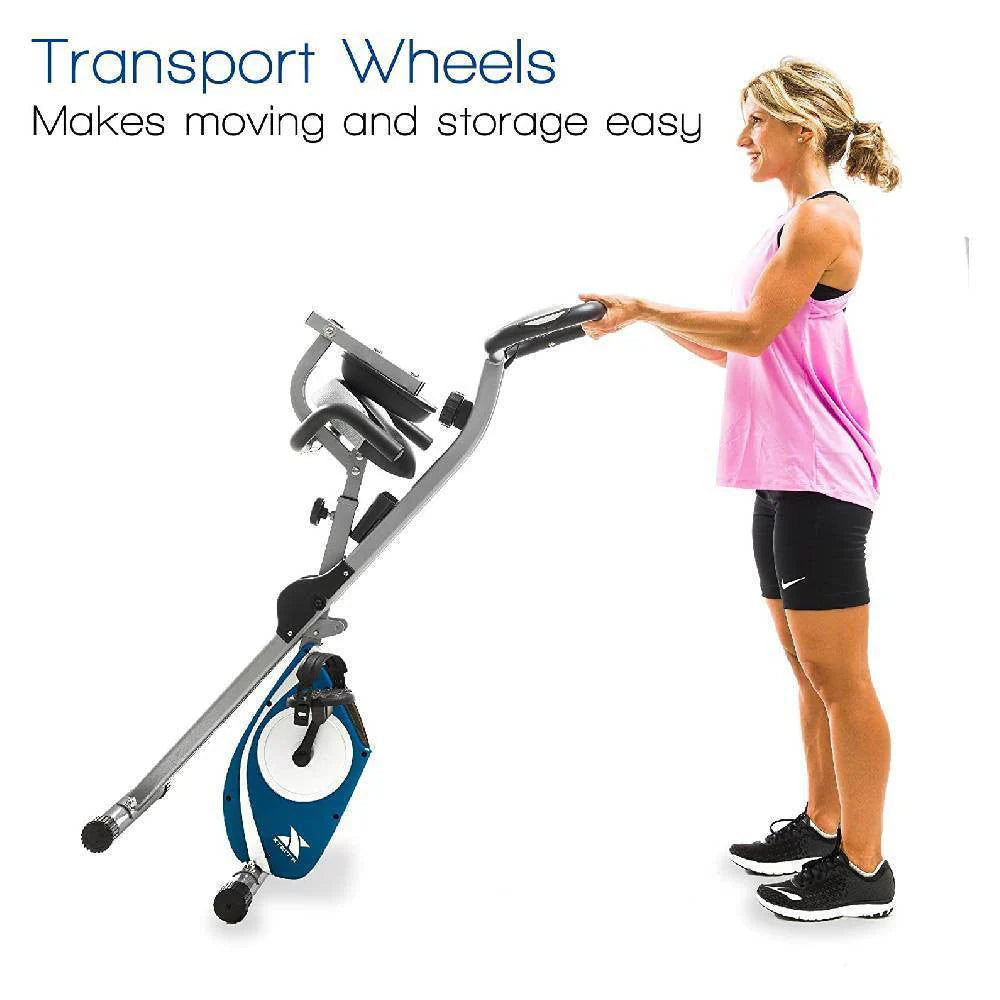 XTerra Fitness FB350 Folding Exercise Bike, Silver