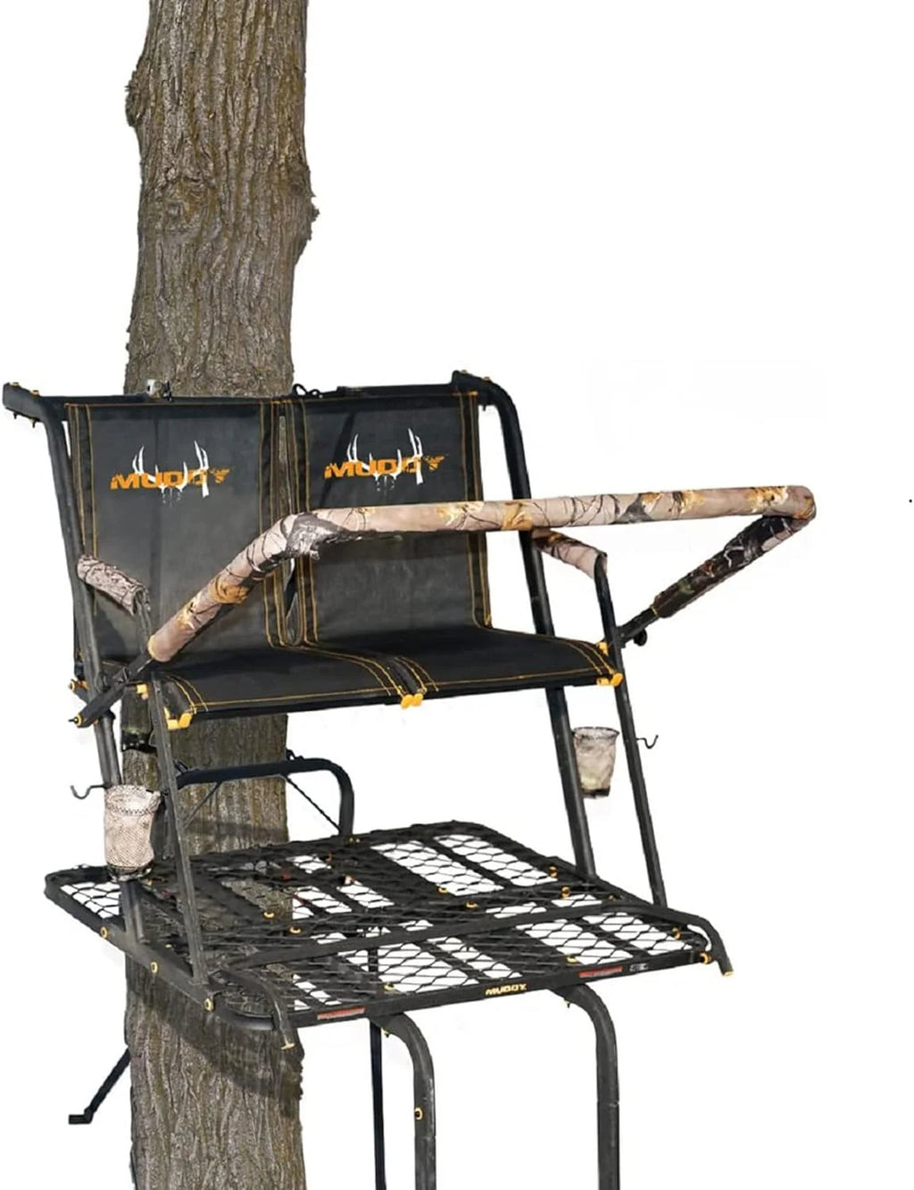 MUDDY Nexus XTL Ladder Tree Stand, 20ft, 500lb Capacity, 2-Person
