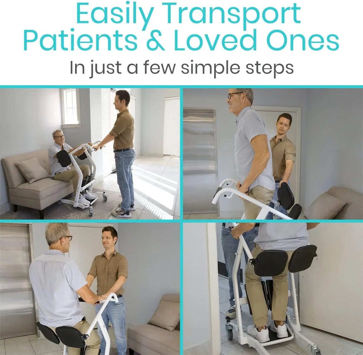 Vive Sit-to-Stand Patient Lift, Elderly Transfer Aid