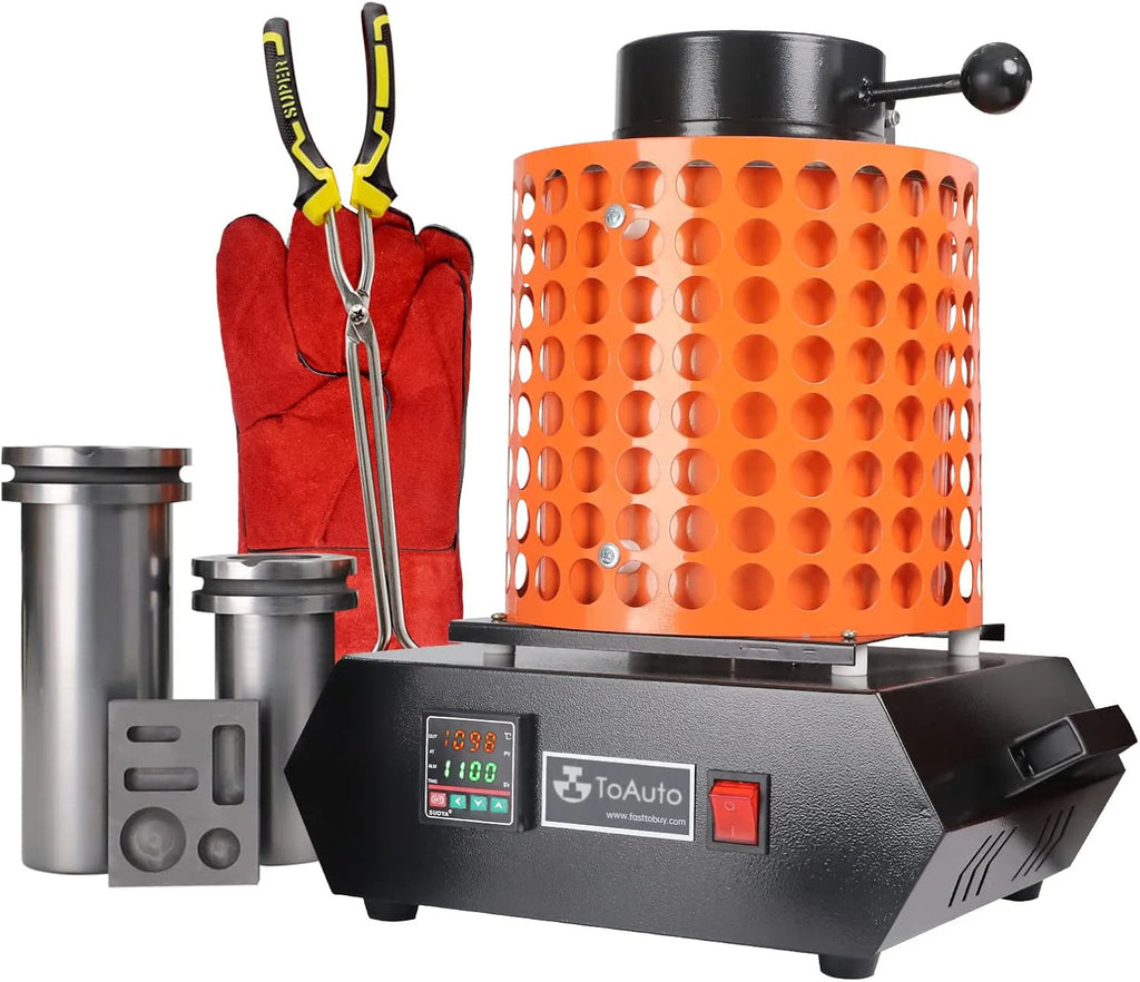 TOAUTO Gold Melting Furnace TGF3000-V1.1, 1+3KG, 1400W, 2100锟斤拷F