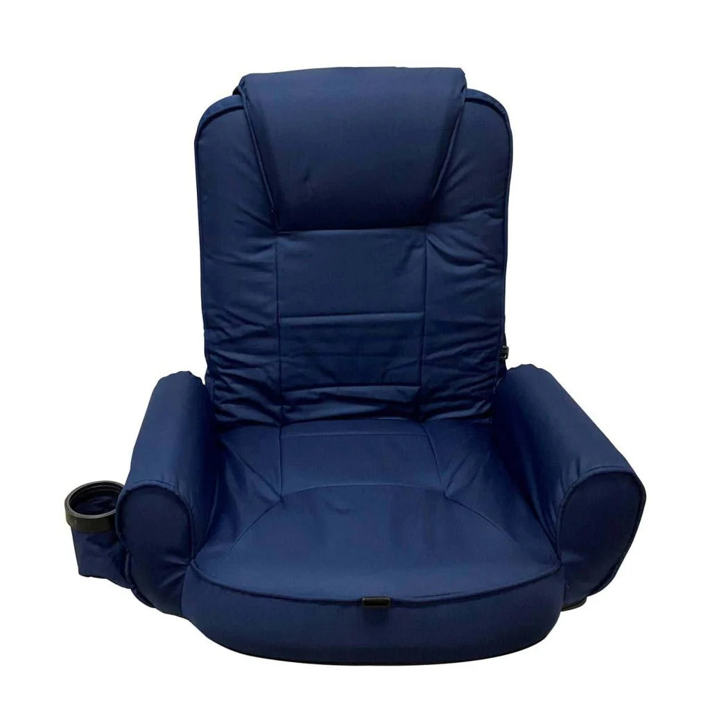 WEST MARINE High-Back Portable Seat with Armrests & Pockets, UV-Resistant, Water-Repellent Fabric
