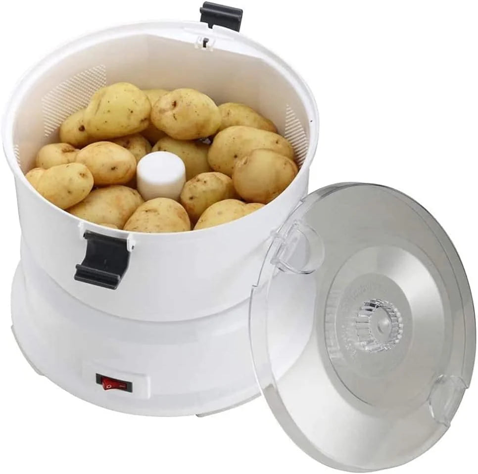 One Button Drive Potato Peeler, Electric Potato Peeler, Automatic Vegetable Peeler, Salad Spinner, Potato/Vegetable Dehydrator