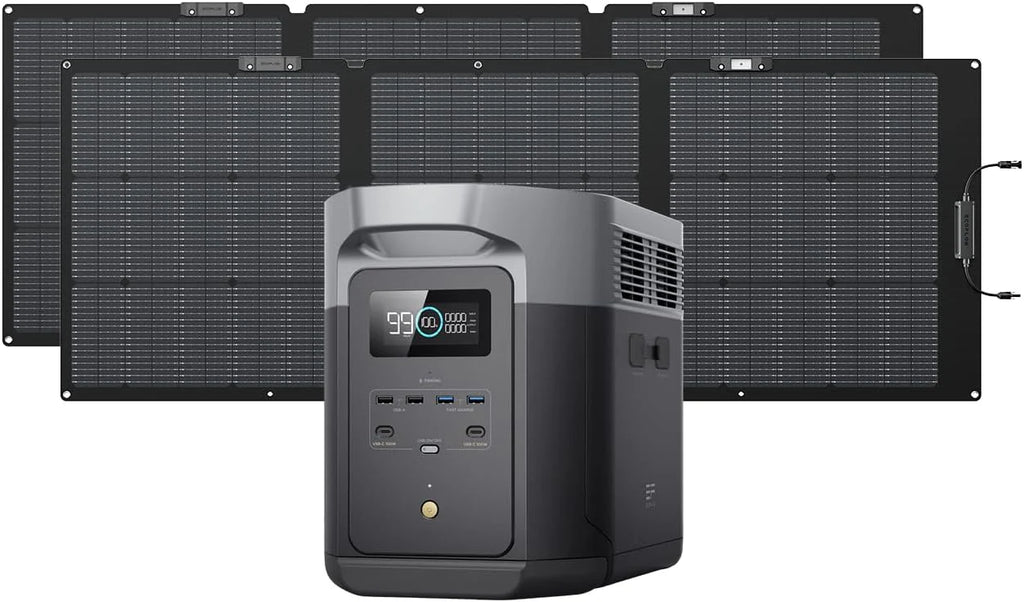 Portable Power Station Delta 2 Max �� 2400W Solar Generator
