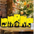 QVAIVE nativity scene flameless LED candles with remote - set of 5