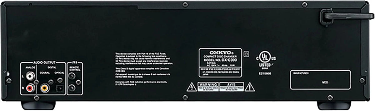 Onkyo DXC390 6 Disc CD Changer,Black