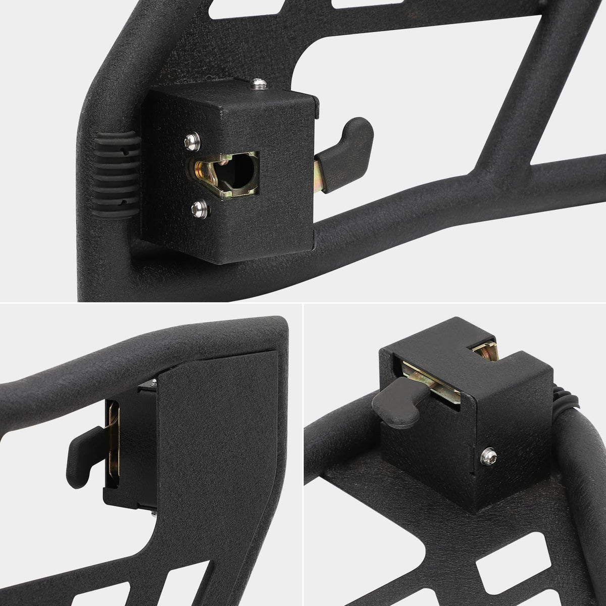 Off Road Safari Tubular Doors Compatible with 2018-2023 Wrangler JL 4 Door 锟斤拷 Set of 4 Fat Tube Half Doors for Adventure