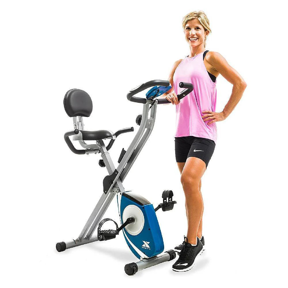XTerra Fitness FB350 Folding Exercise Bike, Silver