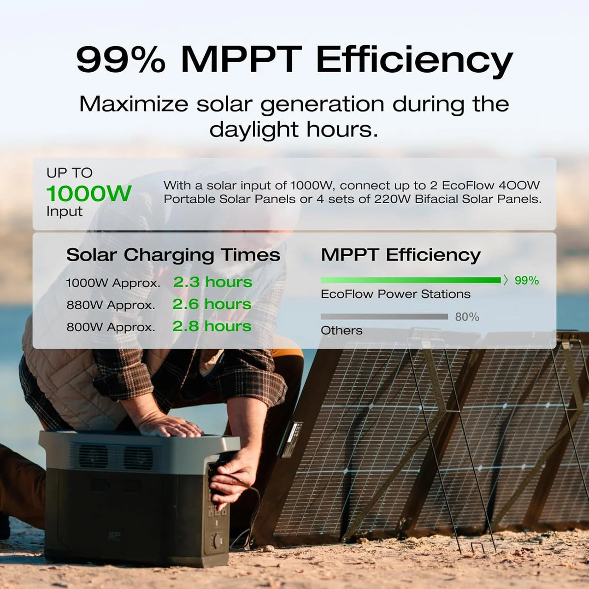 Portable Power Station Delta 2 Max �� 2400W Solar Generator