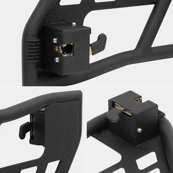 Off Road Safari Tubular Doors Compatible with 2018-2023 Wrangler JL 4 Door 锟斤拷 Set of 4 Fat Tube Half Doors for Adventure