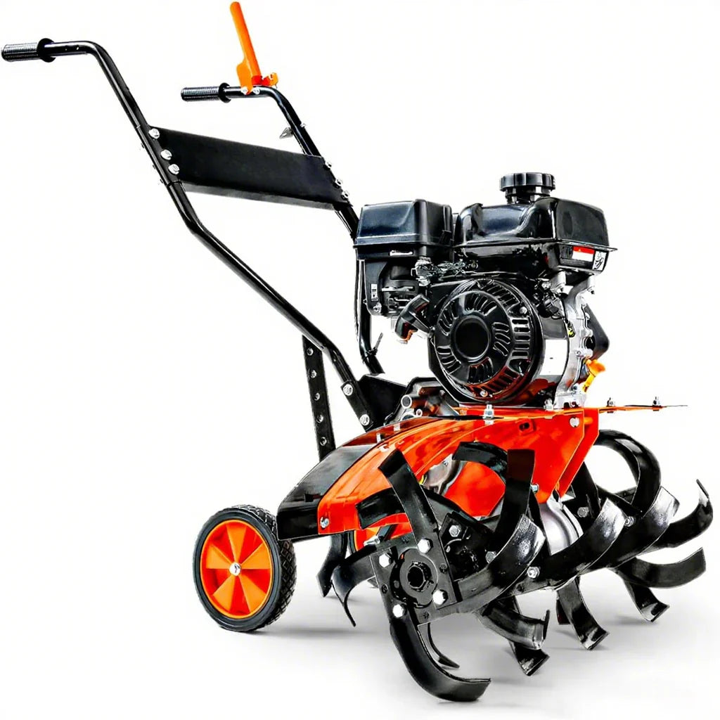 Tiller Cultivator 锟斤拷 7HP 209cc Engine, Adjustable Tilling Width & Depth, Heavy-Duty Steel Tines for Garden Soil Prep, Landscaping & Weed Removal (Rear Tine Tiller)