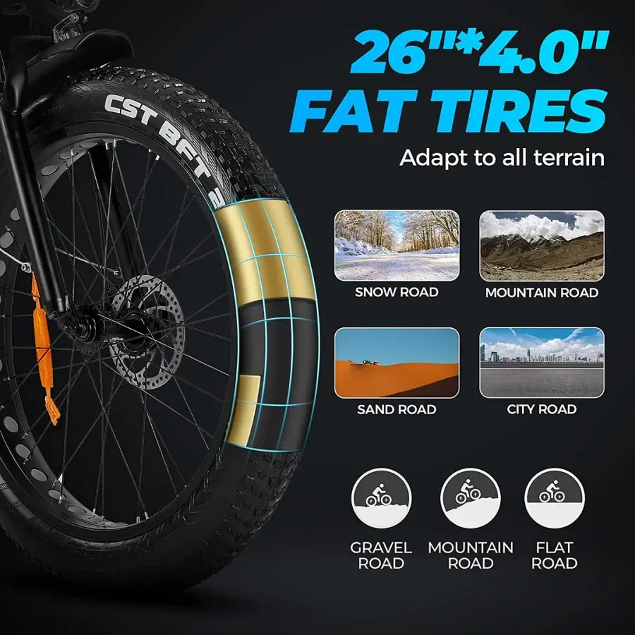 ���Clearance Sale��モ��Outdoor electric bike with 48V / 15Ah lithium battery��