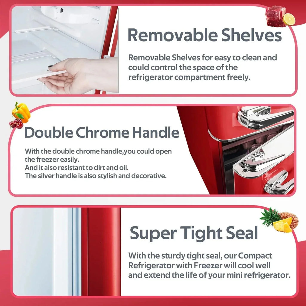 Compact Refrigerator with Freezer F6893