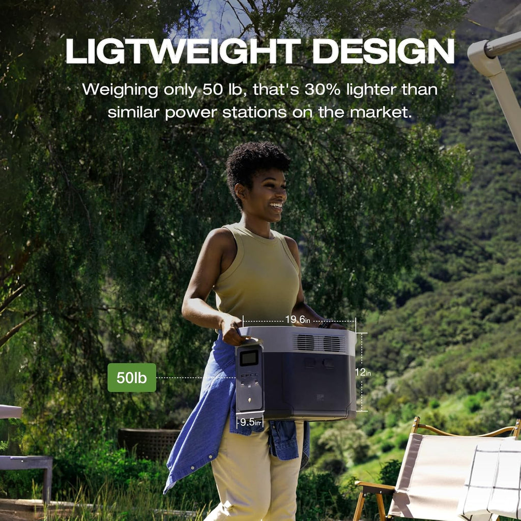 Portable Power Station Delta 2 Max �� 2400W Solar Generator