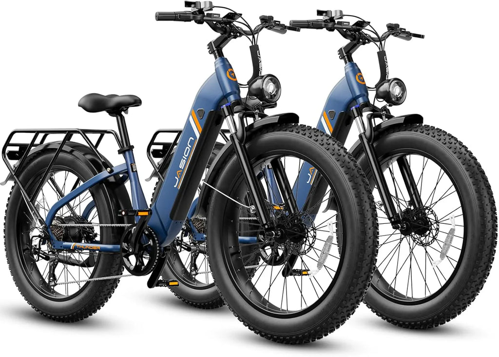 Thunder Electric Bike 1500W 30+MPH 80Miles Range Fat Tire Hydraulic Disc Brakes